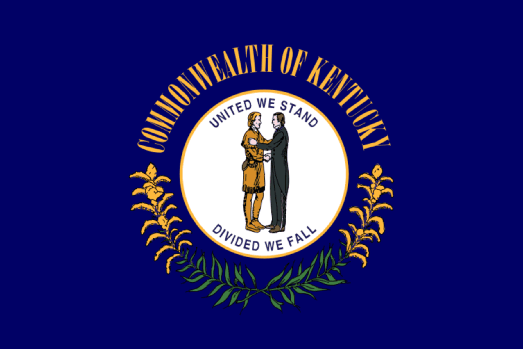 The flag of Kentucky